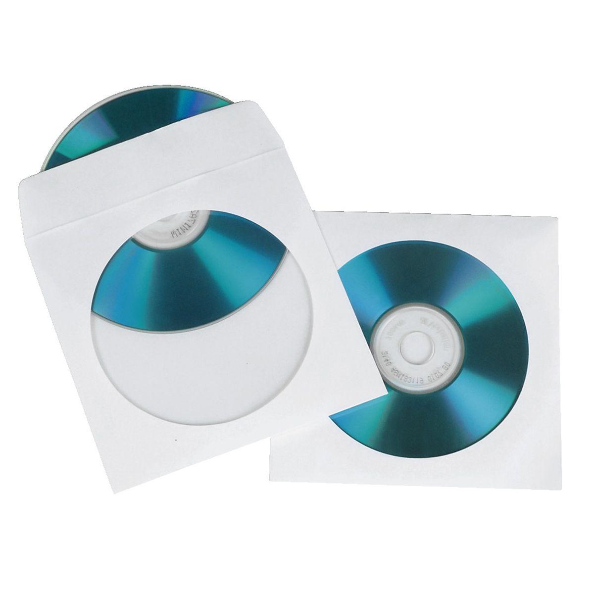 Envelopes de Papel para CD/DVD HAMA 62672 (Branco)