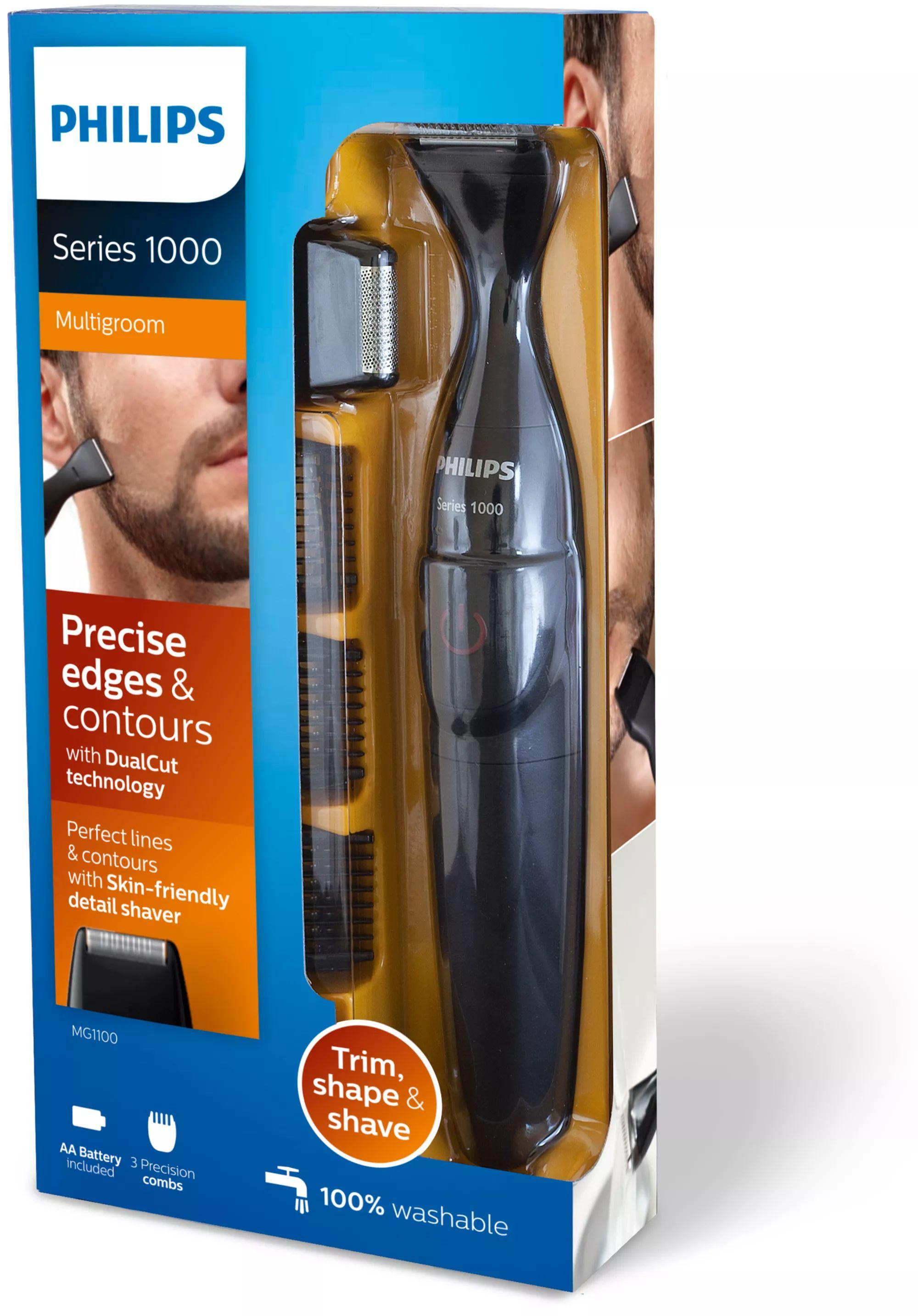 Aparador de Barba PHILIPS MG1100/16 (Plástico, Borracha - Preto e Vermelho), miniatura 2