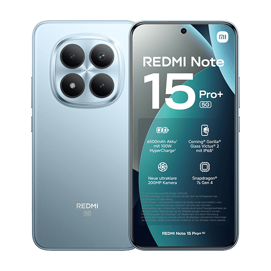 Smartphone XIAOMI Redmi Note 15 Pro+ 5G (8GB/256GB - 6,83" - Azul Glaciar)