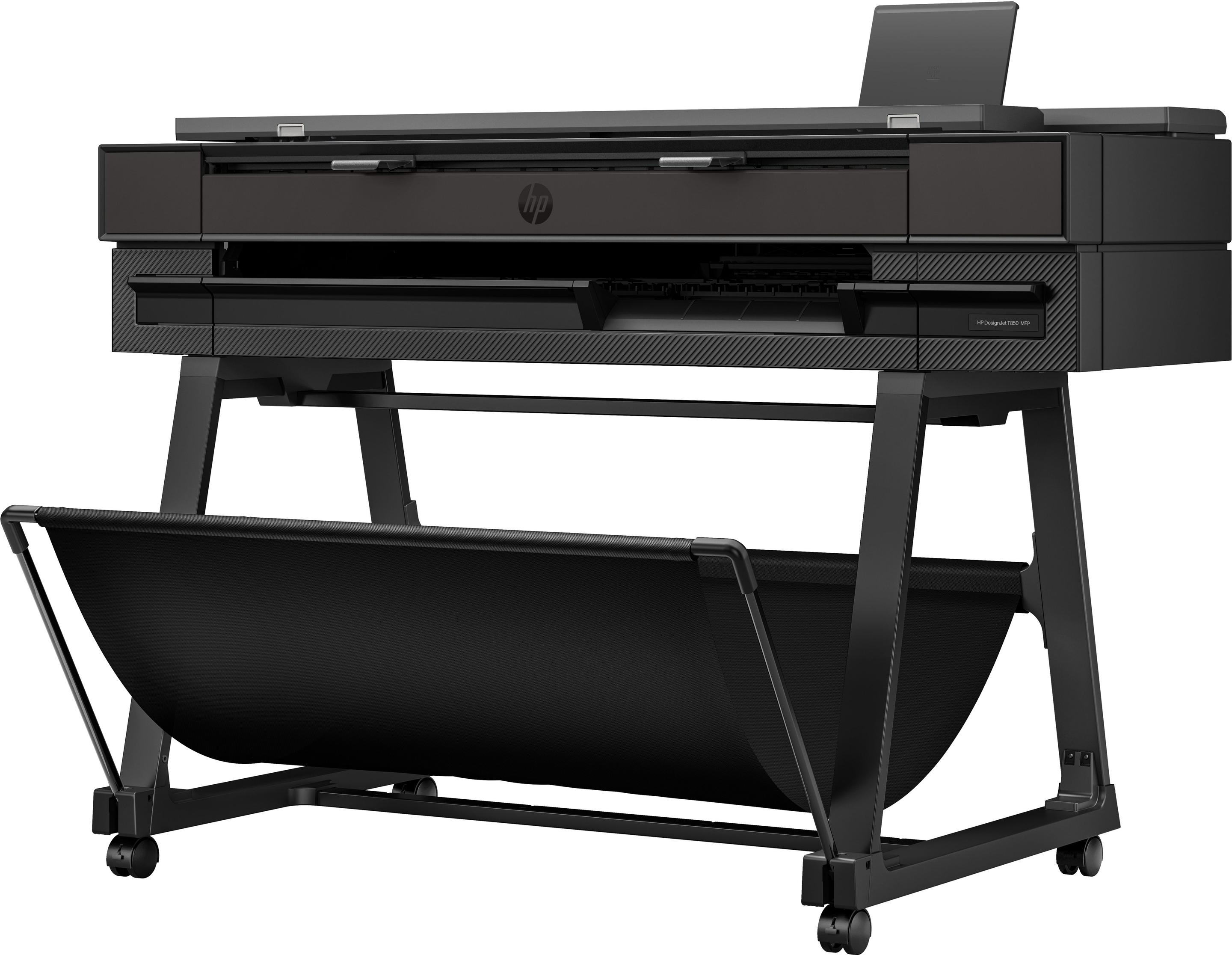 Impressora de Grande Formato Multifunções HP DesignJet T850 (36" - A0 - Preto), miniatura 3
