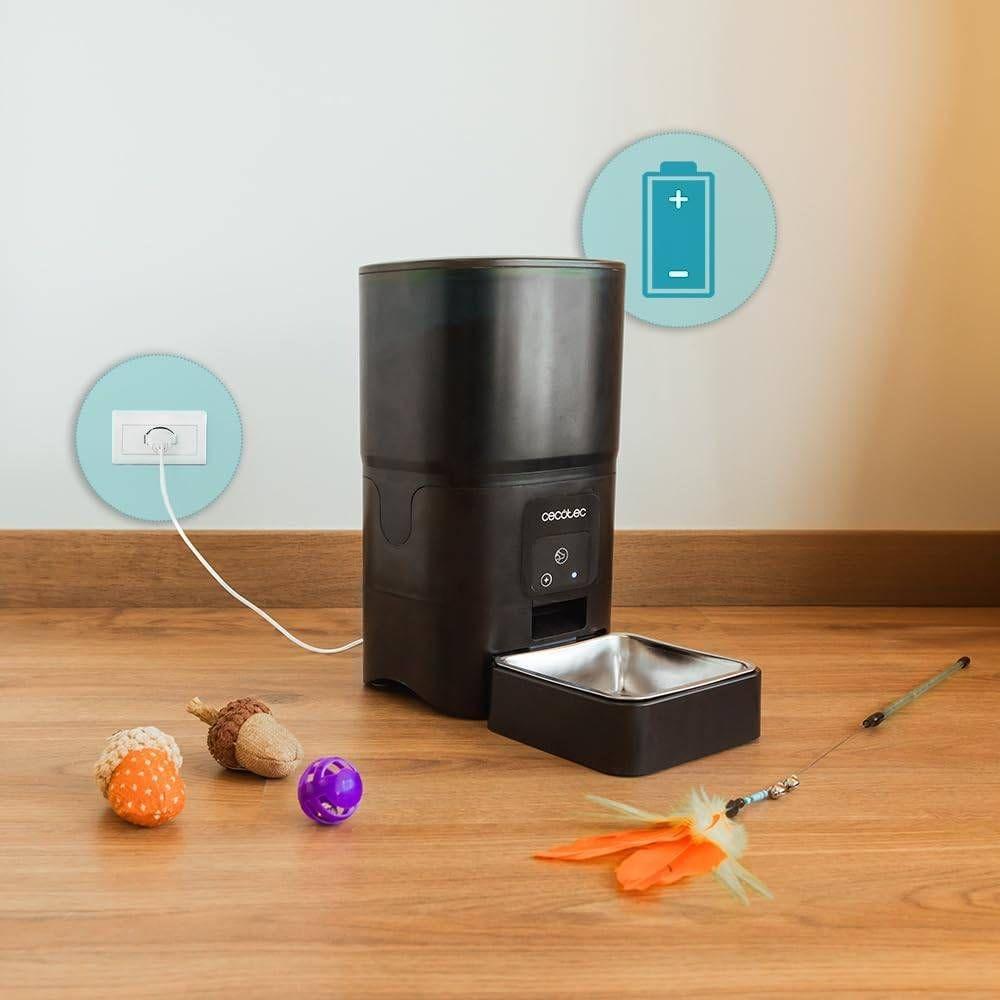 Comedouro CECOTEC Pumba 6000 Purrfect Meal Smart (Wi-Fi - 6L - Preto) — miniatura 3