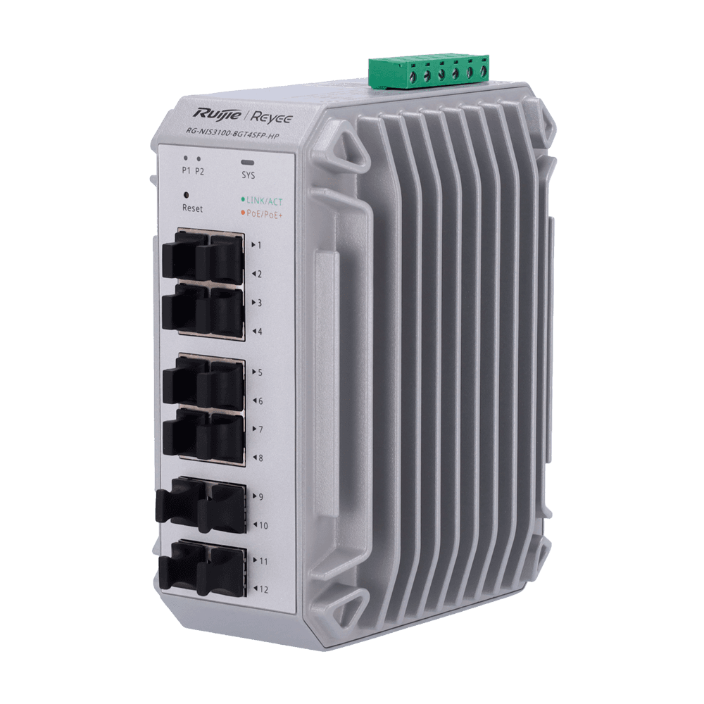 Switch Industrial Gerível REYEE RG-NIS3100-8GT4SFP-HP (PoE+ - 2)