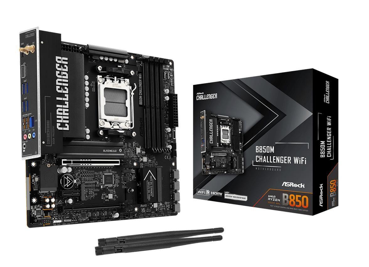 Motherboard ASROCK B850M Challenger WiFi (AM5 - Micro-ATX - Duplo canal) — miniatura 4