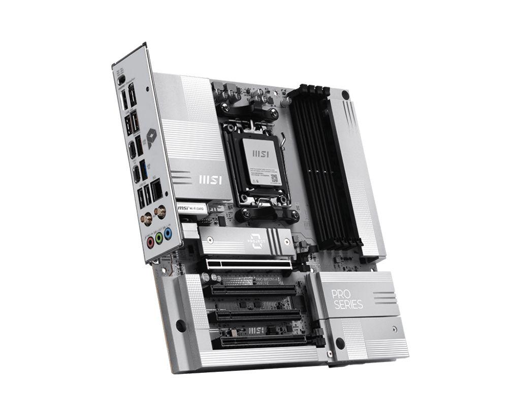 Motherboard MSI PRO B850M-A WIFI PZ (AM5 - micro ATX - Duplo canal - Preto), miniatura 3