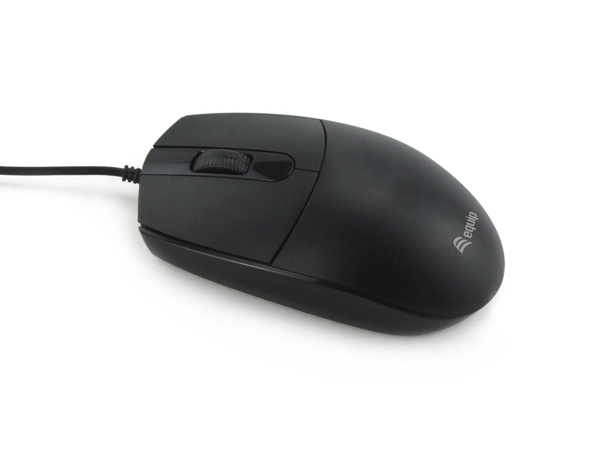 Rato EQUIP 245117 (Ambidestro - 1200 DPI - Ótico - Preto) — miniatura 2