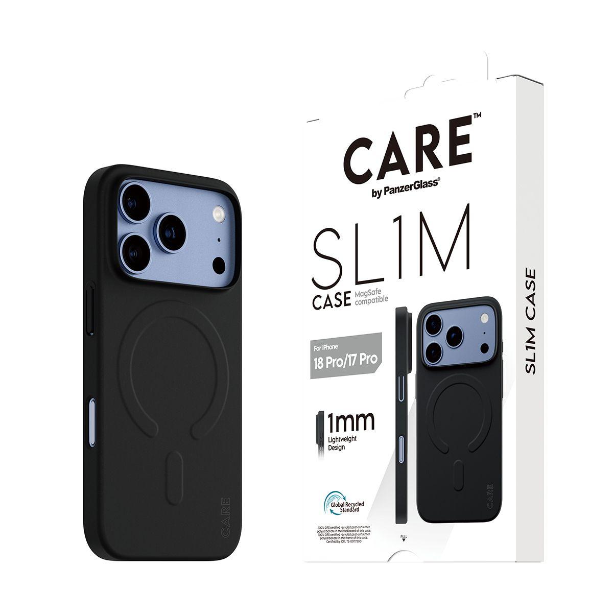 Capa para Telemóvel PANZERGLASS CARE SL1M Case (Preto), miniatura 6