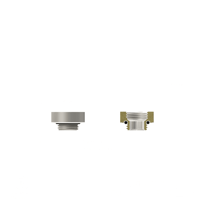 Extensor de Refrigeração Líquida THERMAL GRIZZLY DeltaMate MF7 (Recto - Níquel Mate) — miniatura 2