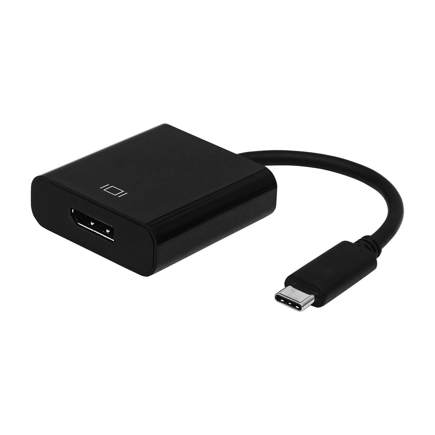 Adaptador USB-C para DisplayPort AISENS A109-0345 (0,15 m - USB Type-C - DisplayPort - Preto)