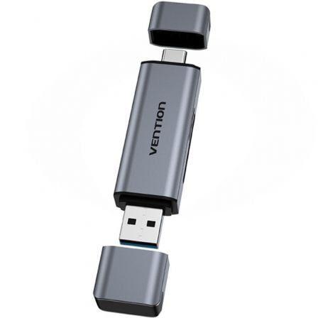 Leitor de Cartões VENTION CLLH0 (Outro - Flash compacto - MicroSD - Cinzento)