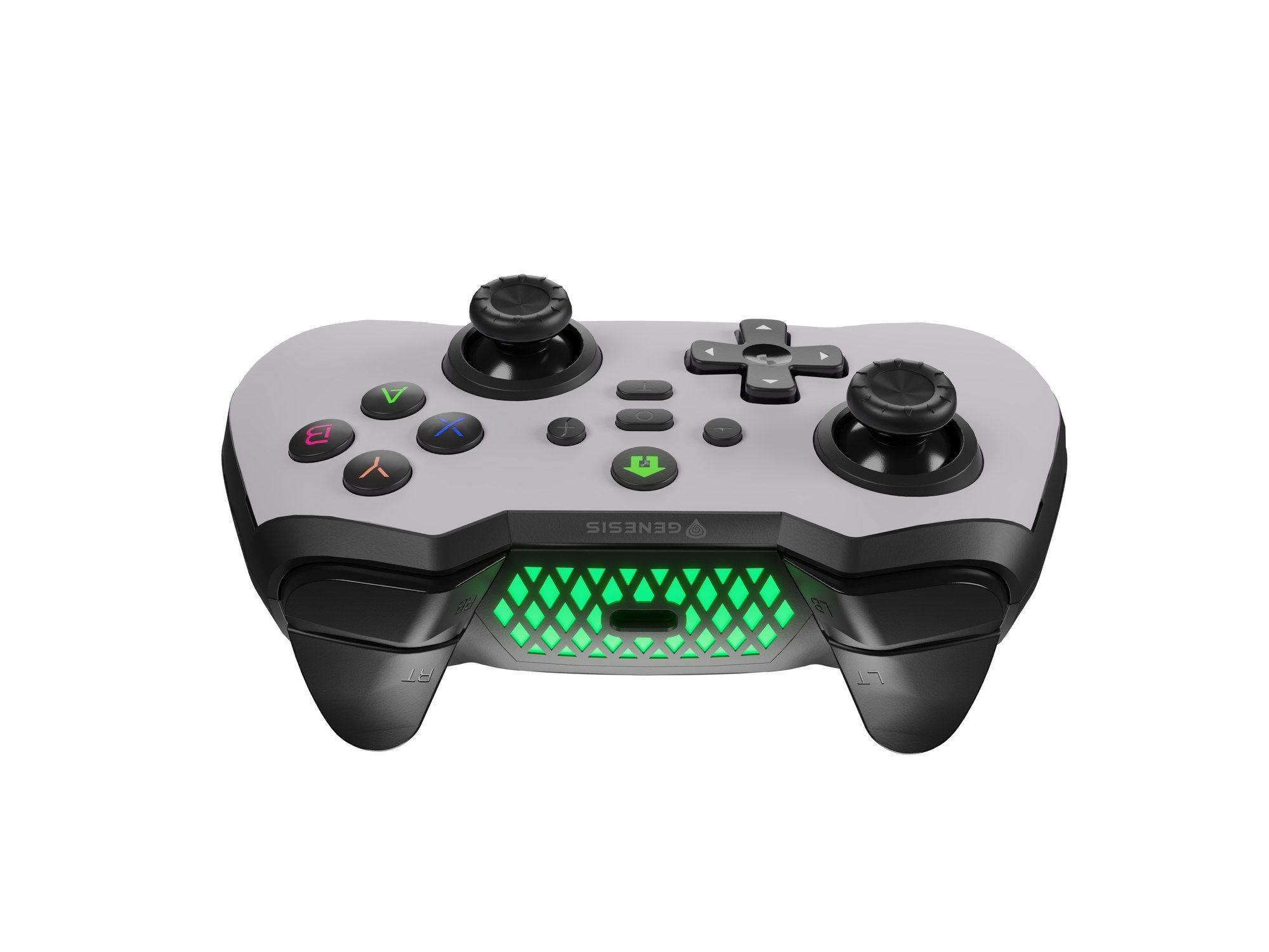 Comando Gaming GENESIS Mangan 400 (Nintendo Switch - Sem fios - Bluetooth - Branco) — miniatura 4