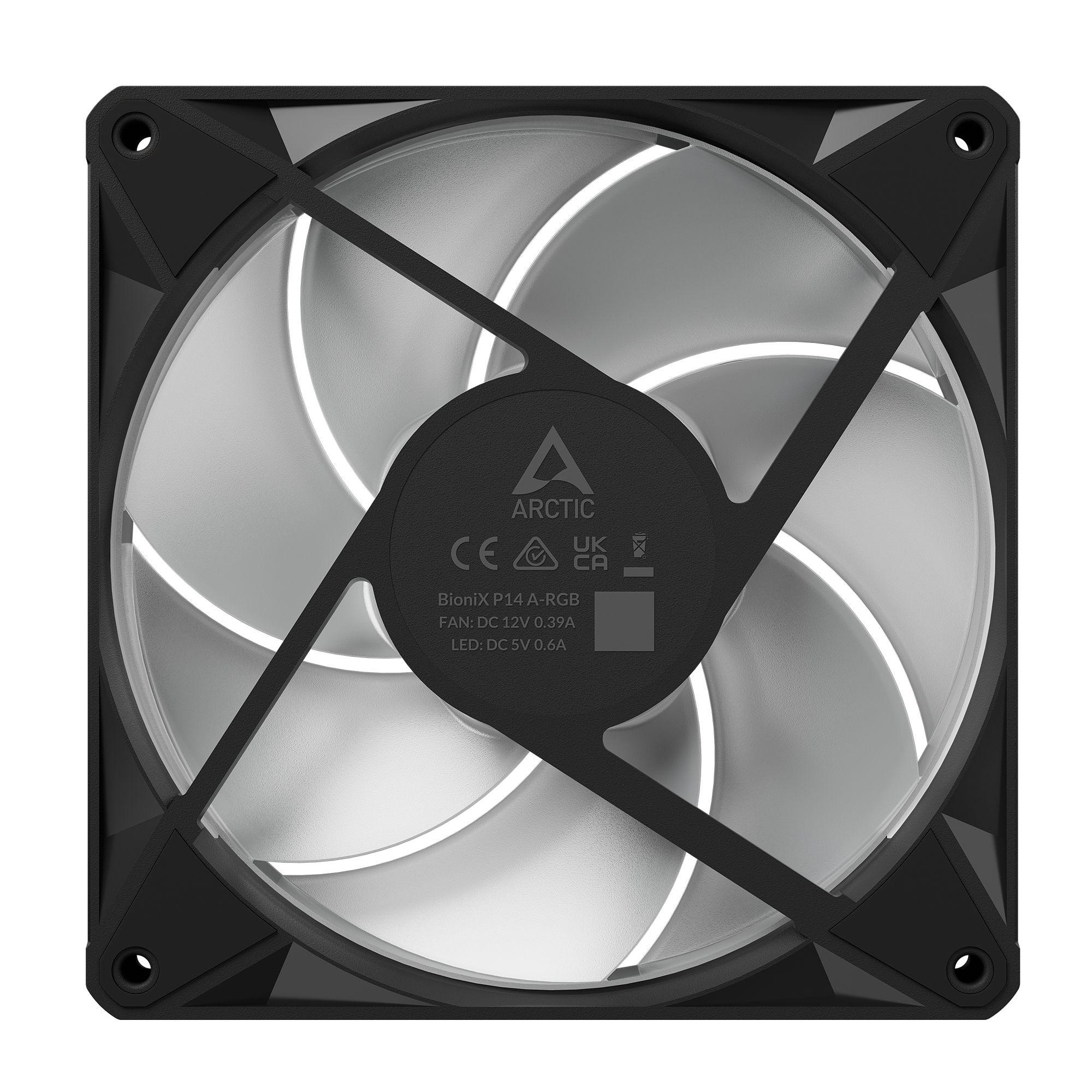 Ventoinha para Caixa de PC ARCTIC BioniX P14 A-RGB (Preto) — miniatura 7
