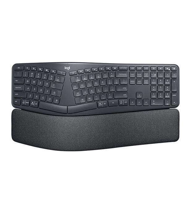 Teclado LOGITECH ERGO K860 (Nórdico - Teclas semi-mecânicas - Tamanho completo - Grafite)