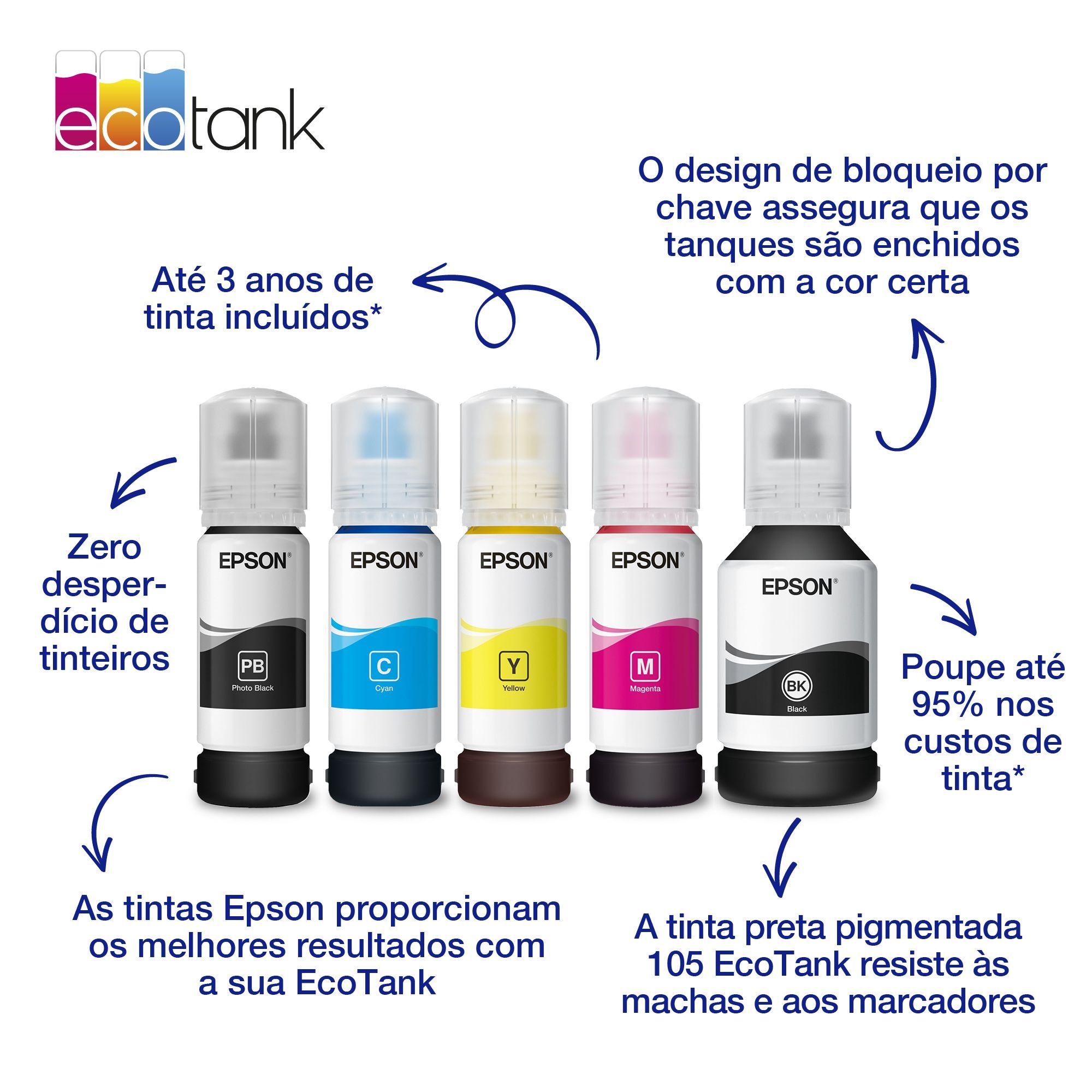 Garrafa de Tinta EPSON 106 (Ciano) — miniatura 3