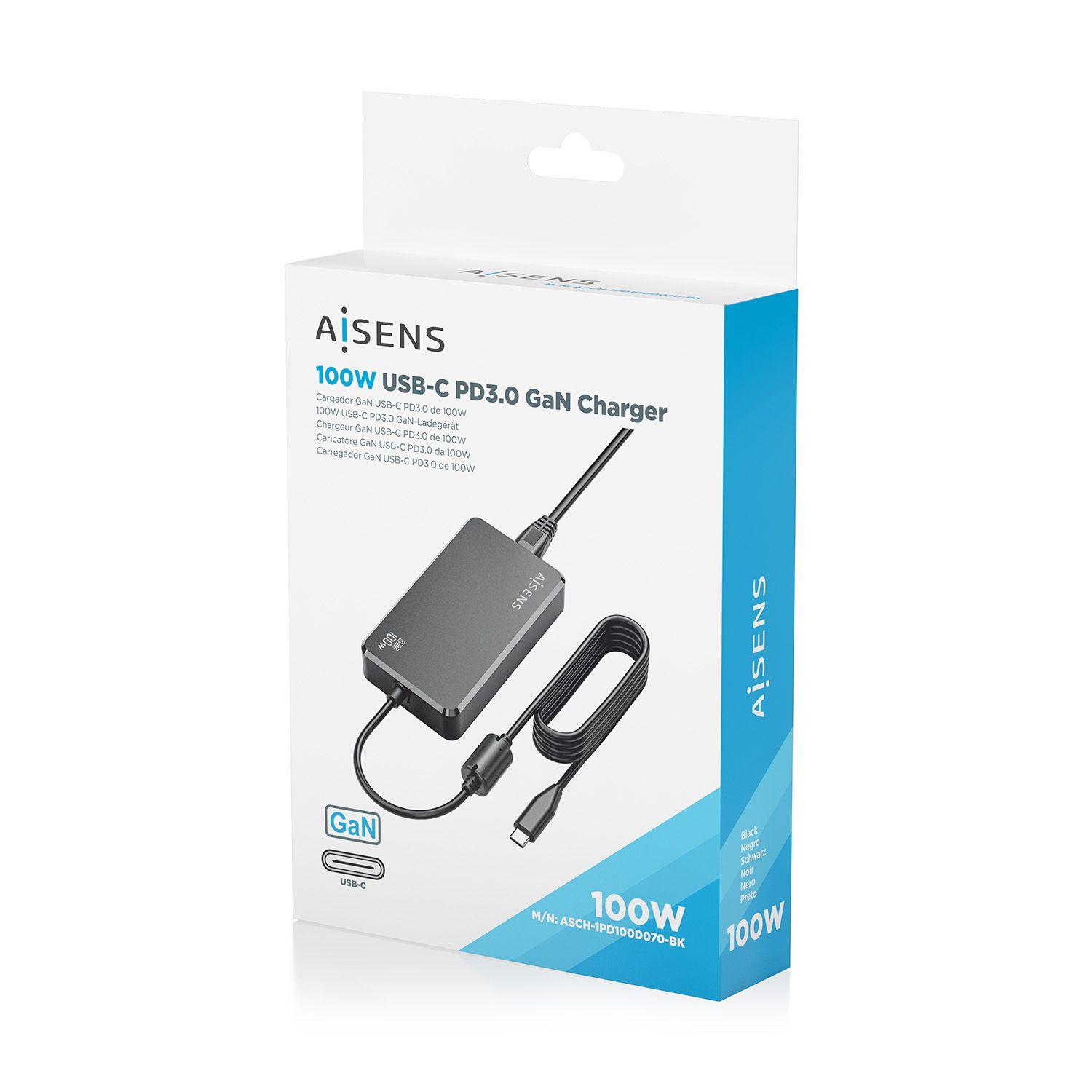 Carregador de Portátil AISENS ASCH-1PD100D070-BK (100 W - AC, DC - Preto), miniatura 7