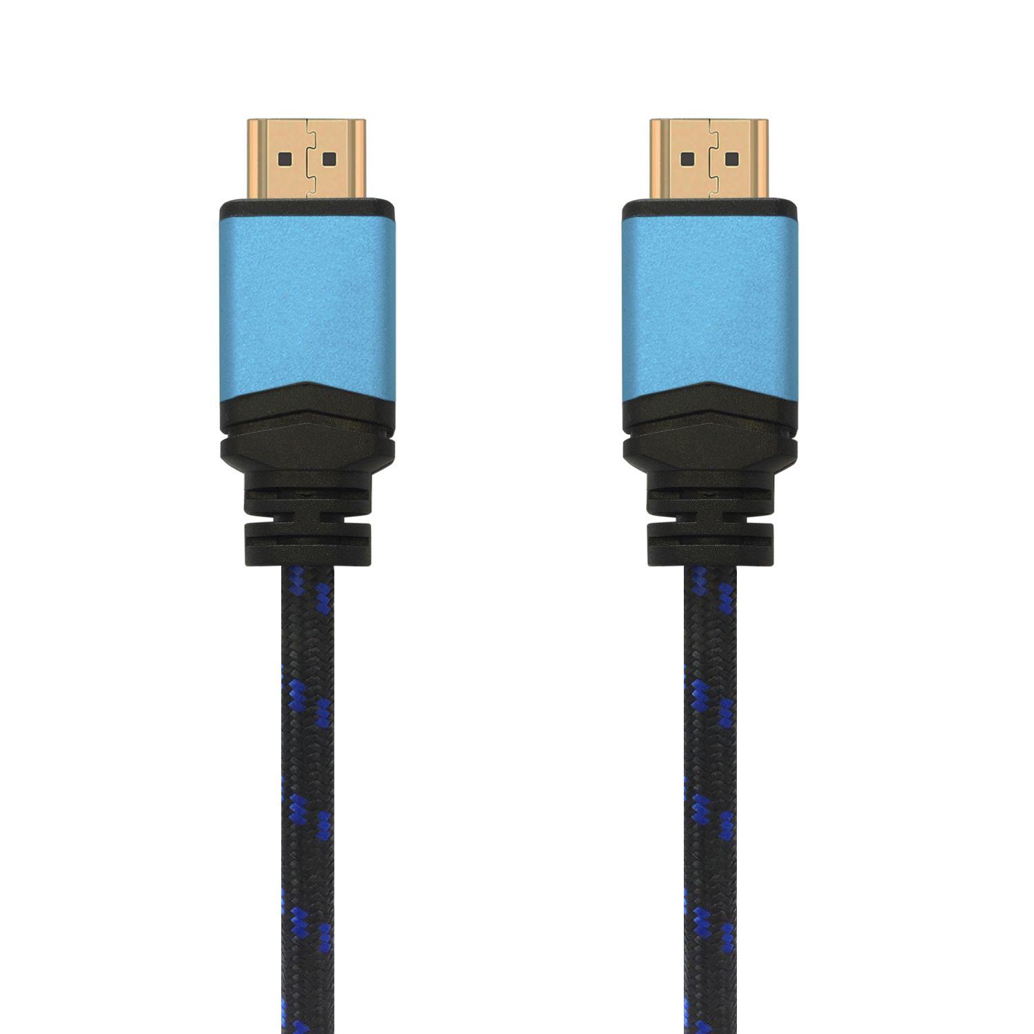 Cabo HDMI AISENS A120-0358 (3 m - 60 Hz - HDMI Type A - Preto e Azul), miniatura 2