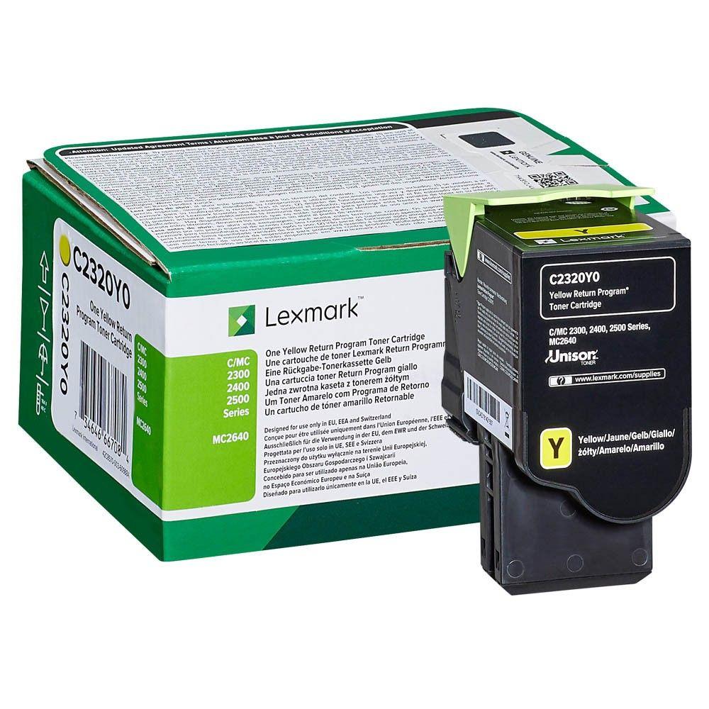Toner LEXMARK C2320Y0 (1000 páginas - Amarelo), miniatura 2