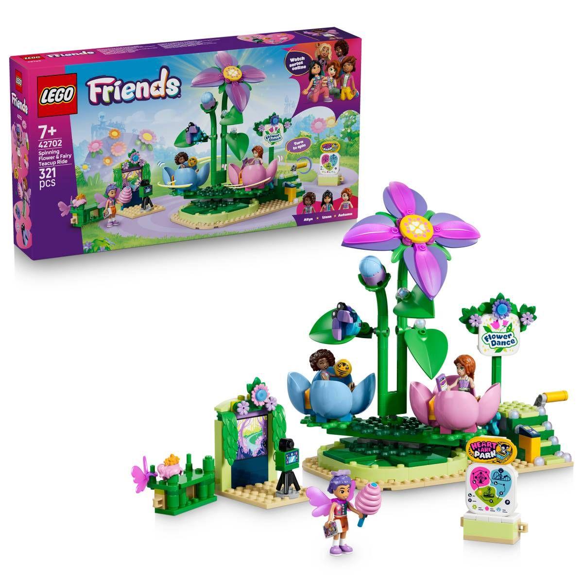 LEGO 42702 Friends Carrossel de Flores e Chávenas de Chá de Fadas (7+ anos - 321 peças), miniatura 3