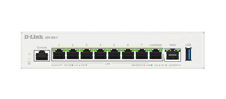 Router Empresarial D-LINK DBR-600-P/E (2.5 Gigabit Ethernet - 10, 100, 1000, 2500 Mbit/s - Branco), miniatura 4