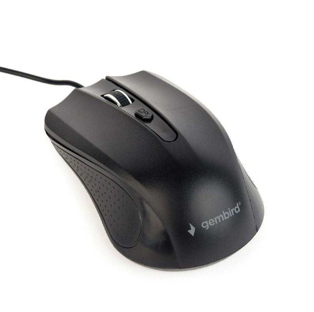 Rato GEMBIRD MUS-4B-01 (Ambidestro - 1200 DPI - Ótico - Preto), miniatura 3