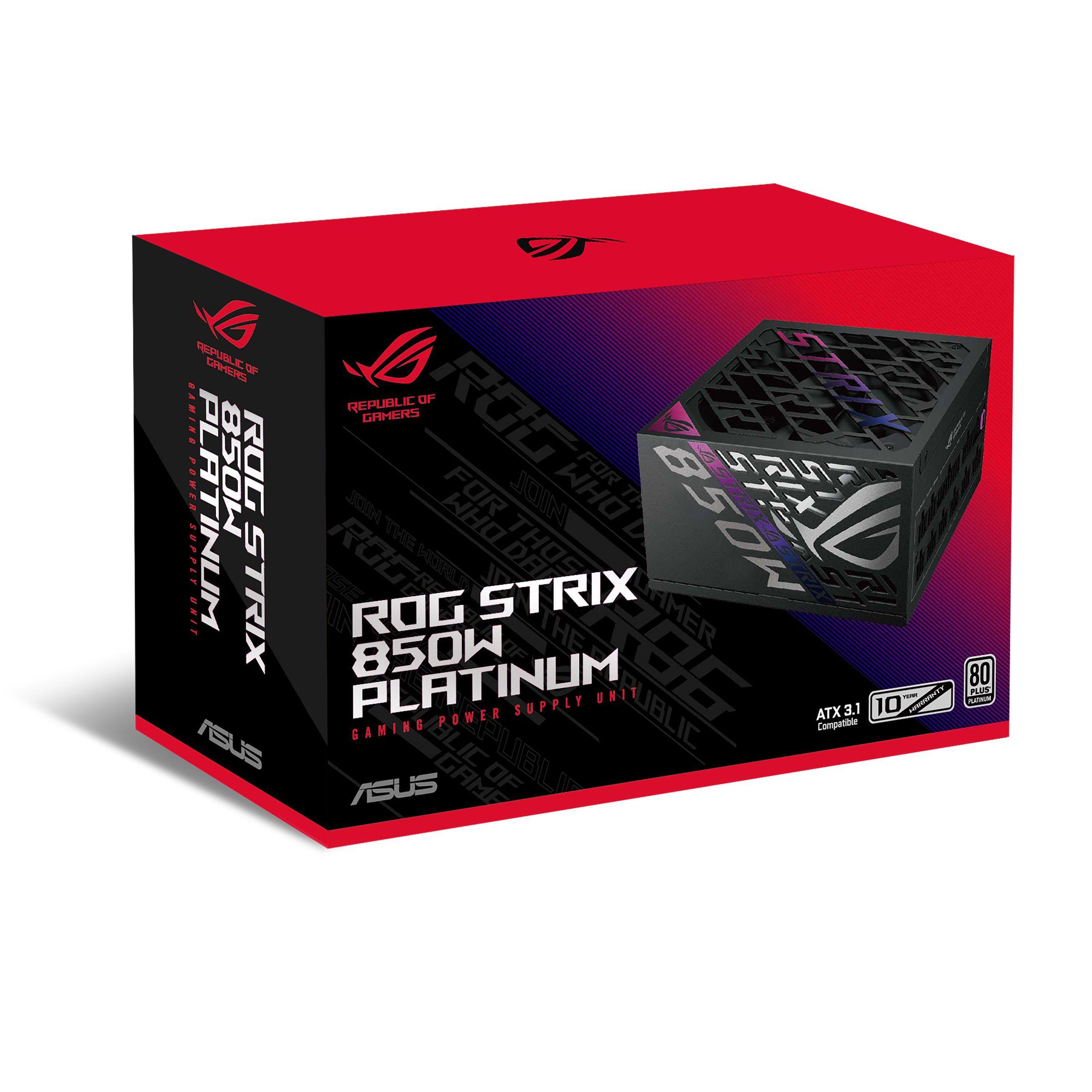 Fonte de Alimentação ASUS ROG-STRIX-850P-GAMING (ATX - 850 W - 80 Plus Platinum - Preto), miniatura 13