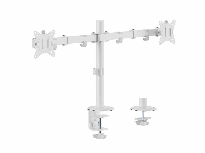 Suporte de Monitor de Secretária EQUIP 650167 (2 Monitores - 17" a 32" - Branco)