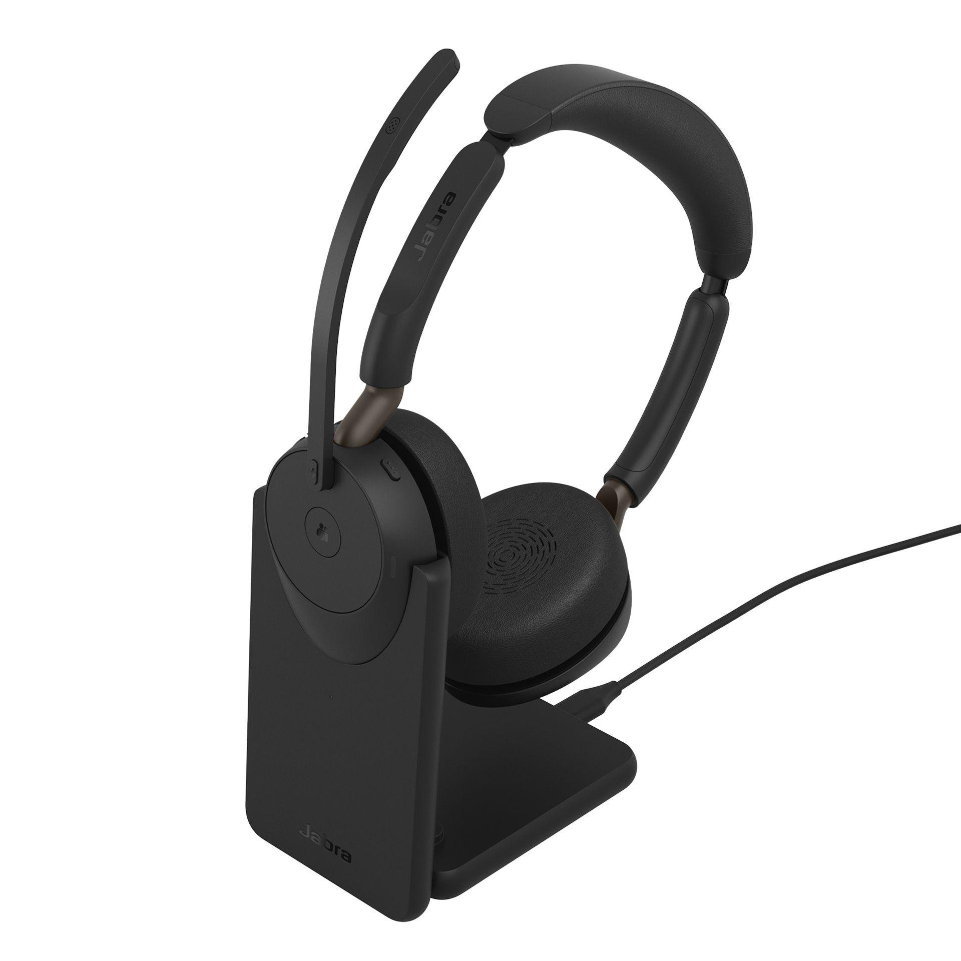 Headset Call Center JABRA Evolve3 65 Stereo Link 390C MS Stand (Binaural - Sem fios - Supra-aural - Preto), miniatura 2
