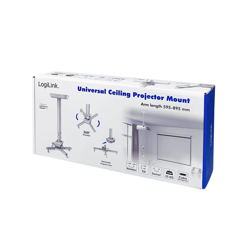 Suporte de Teto para Projetor LOGILINK BP0157 (35 kg - Teto - -20-20° - Branco), miniatura 8