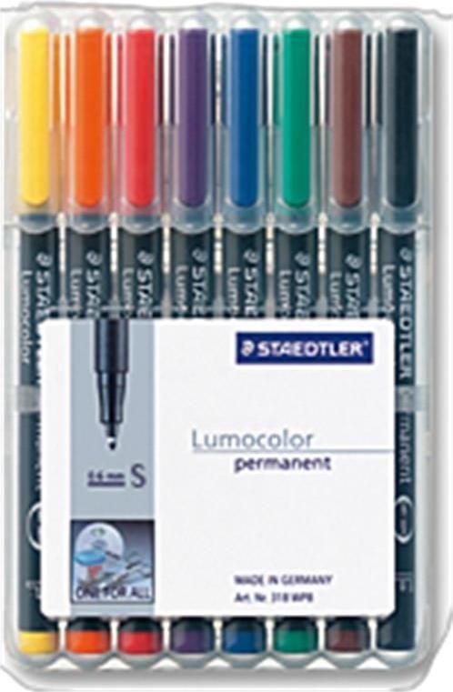 Marcadores Permanentes STAEDTLER Lumocolor S 313 WP8 (Polipropileno - Sortido)