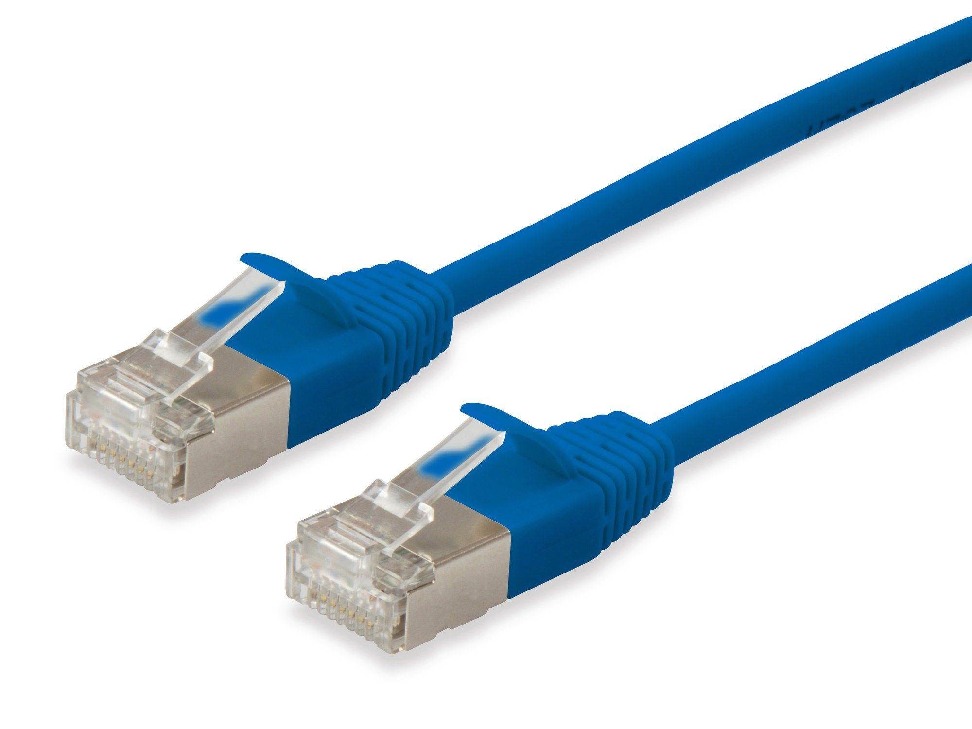 Cabo de Rede EQUIP 606132 (0,25 m - Cat6A - RJ-45 macho - Azul)