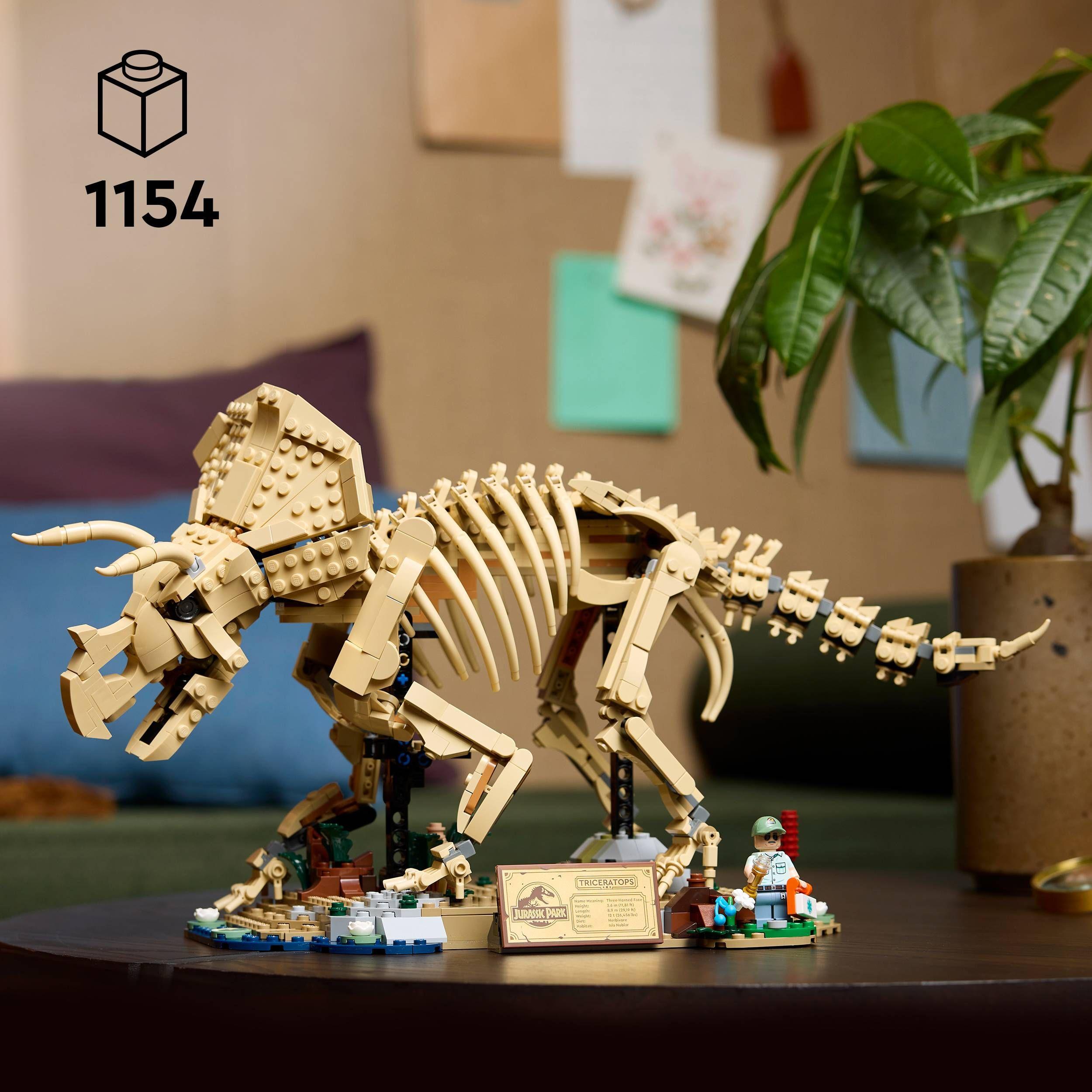 LEGO 77985 Jurassic World Fósseis de Dinossauros: Triceratops (18+ anos - 1154 peças), miniatura 4