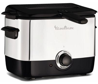 Fritadeira Independente MOULINEX Minifrito AF220010 (1000 W - 190 °C - 150 °C - Preto/Inox)