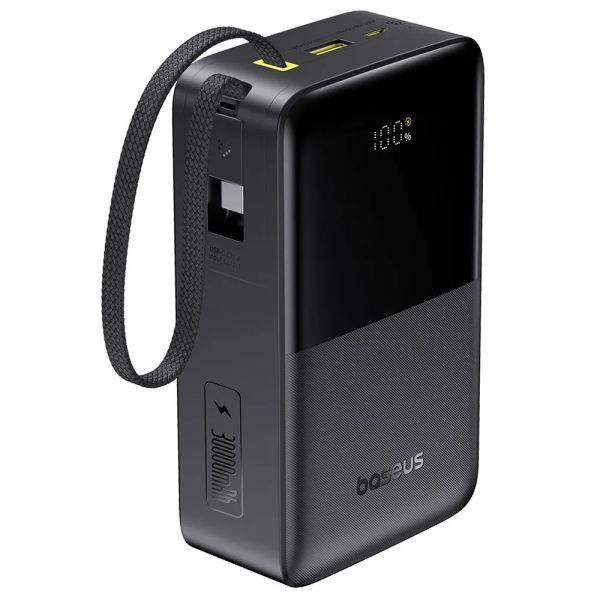 Bateria Externa BASEUS EnerFill FC51 Bipow 2 Pro (30000mAh - USB-C entrançado - Preto Cósmico) — miniatura 2