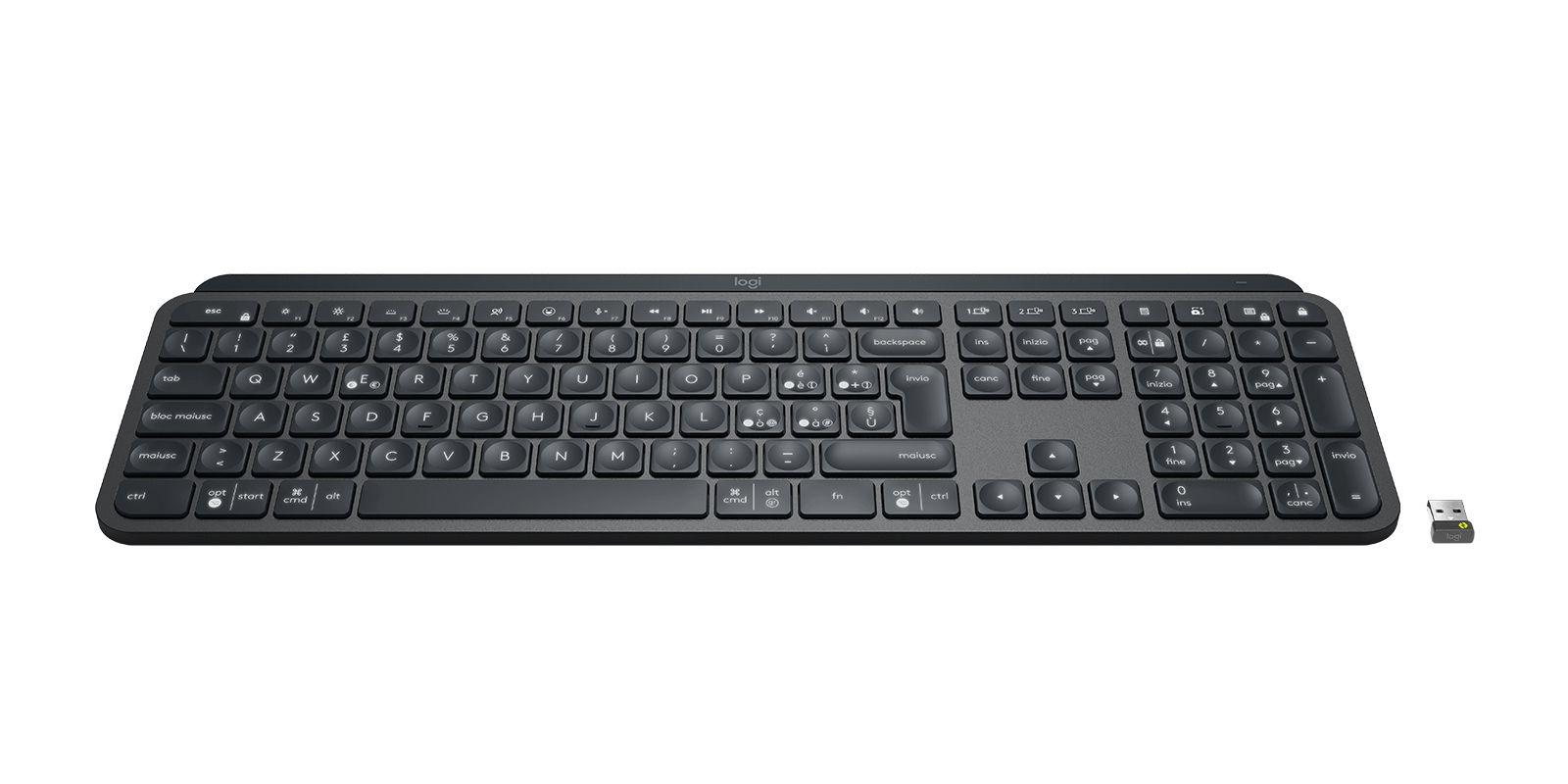Teclado LOGITECH MX Keys for Business (Italiano - Tamanho completo - Bluetooth - Grafite) — miniatura 3