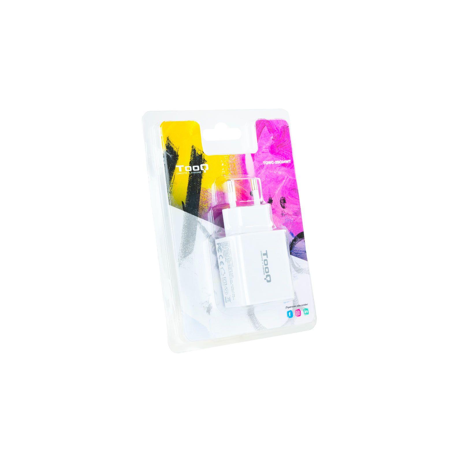 Carregador de Parede TOOQ TQWC-2SC04WT (20 W - Branco), miniatura 6
