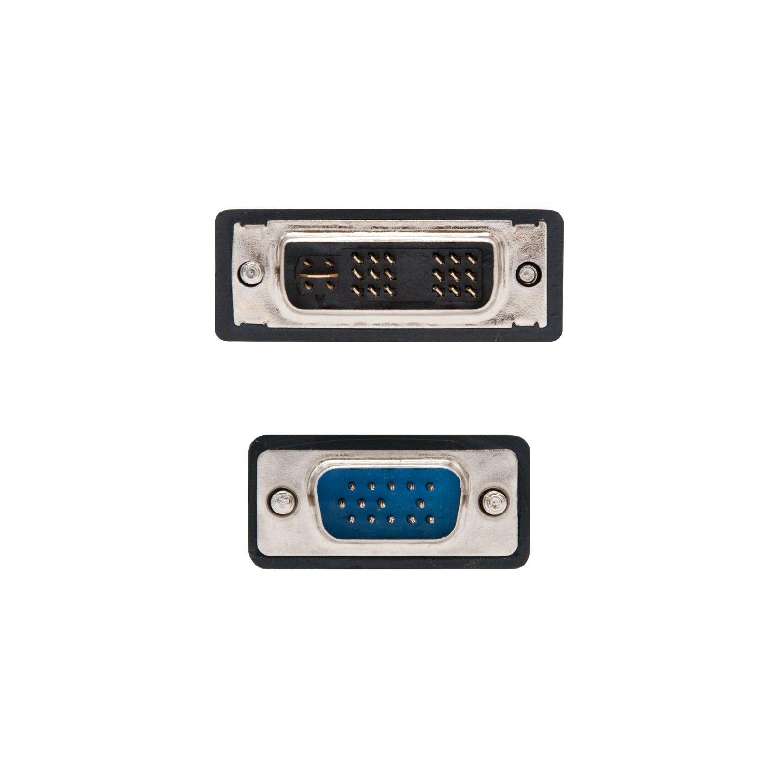 Cabo DVI para VGA NANOCABLE 10.15.0405 (5 m - DVI 18+5 - Preto) — miniatura 3