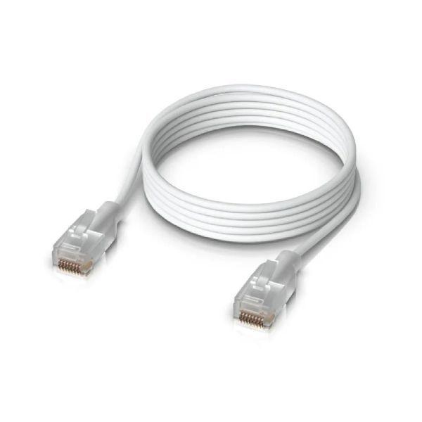 Cabo de Rede UBIQUITI UACC-CABLE-PATCH-EL-0.3M-W (0,3 m - Cat6 - RJ-45 - Branco) — miniatura 2