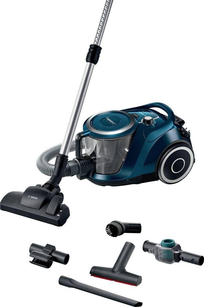 Aspirador Sem Saco BOSCH BGC41XFMLY (Altura 26,7 cm - Aspirador sem saco - Azul)