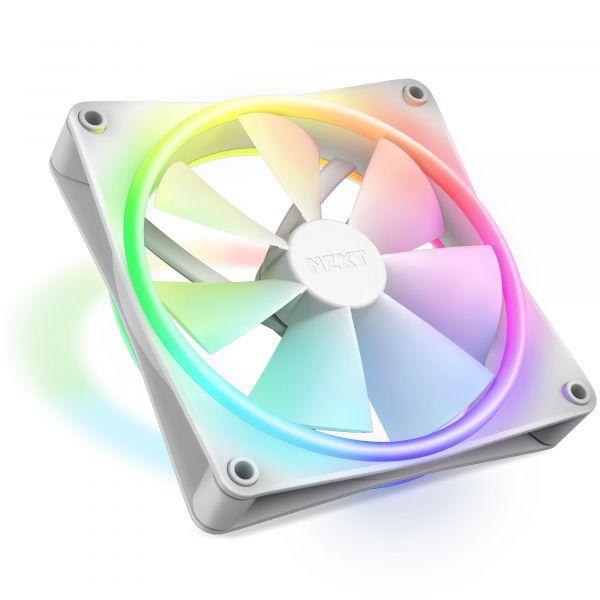 Ventoinha NZXT F140 RGB Duo (Plástico e borracha - Azul, verde e vermelho - 3,12 W - Branco)