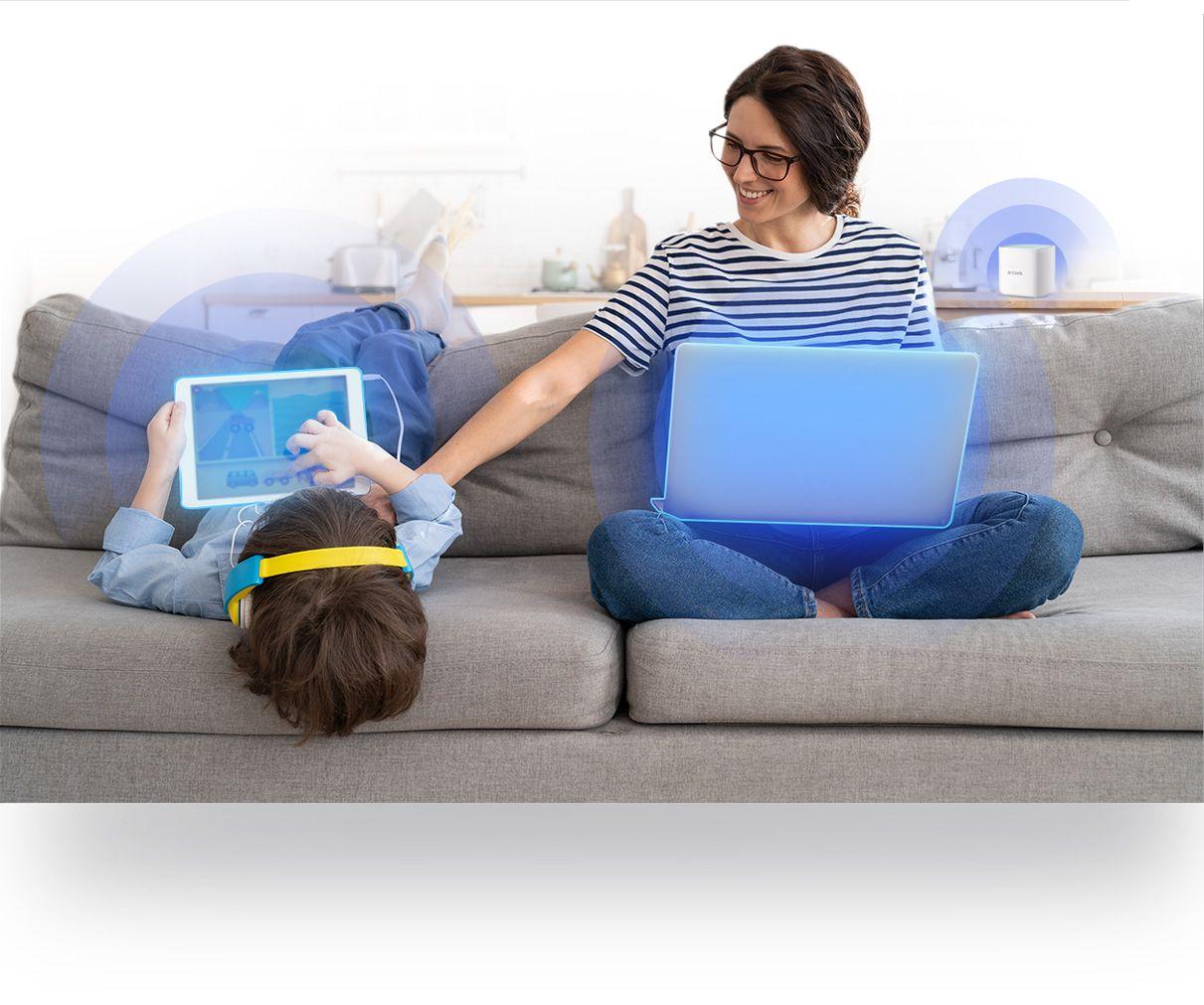 Sistema Wi-Fi Mesh D-LINK EAGLE PRO AI M15-3 (Wi-Fi 6E - 1201 Mbit/s - Dual-band - Branco) — miniatura 6