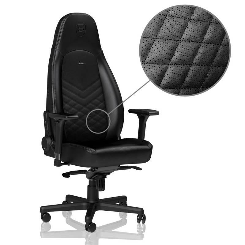 Cadeira Gaming NOBLECHAIRS ICON (Até 10 cm - 4D - Preto), miniatura 3