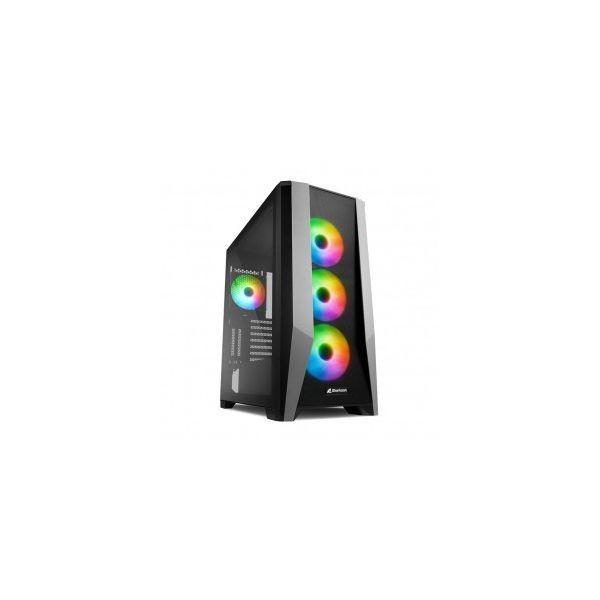 Caixa de Computador SHARKOON TG7M RGB (Multicolor - 17,2 cm - 38 cm - Preto) — miniatura 2