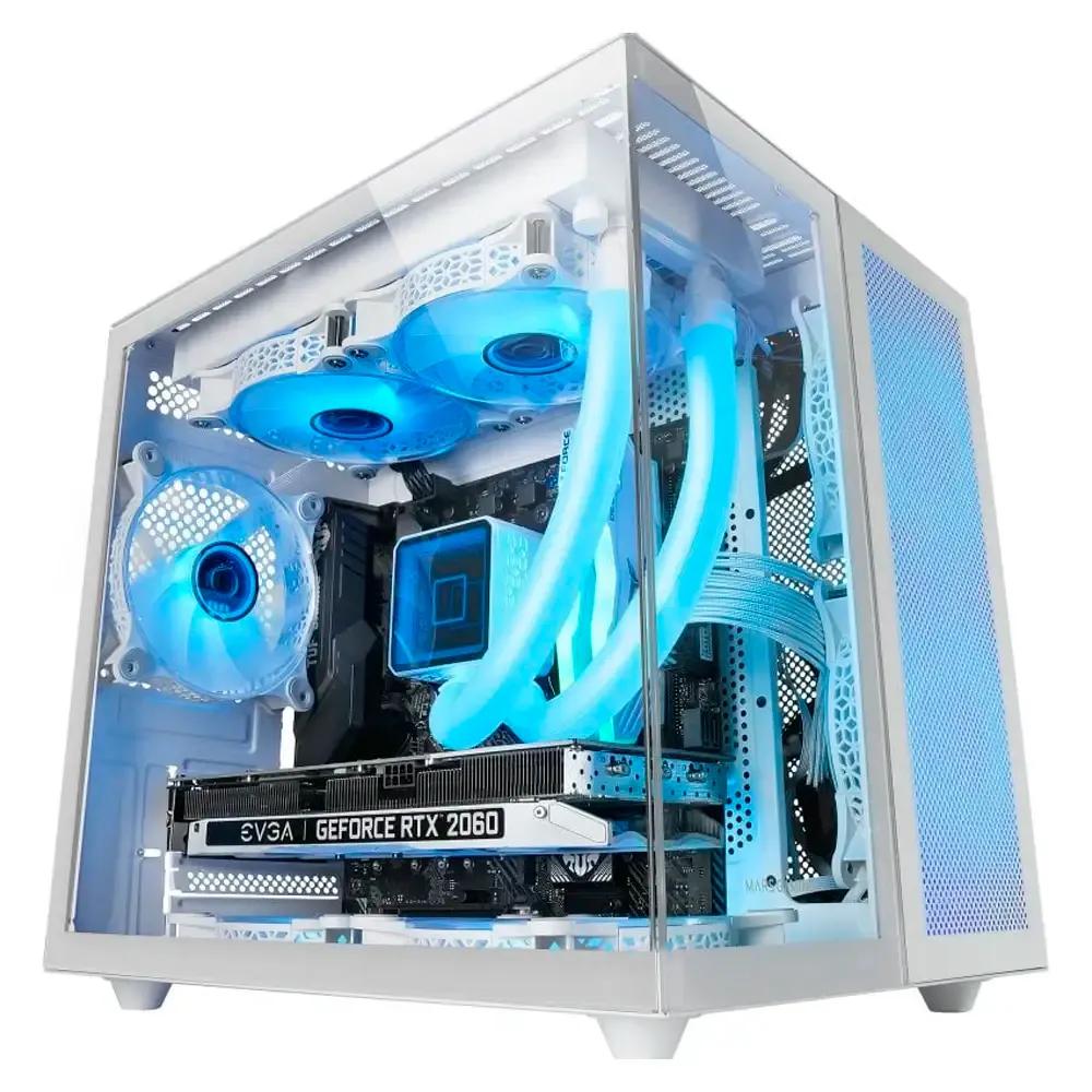 Caixa Micro-ATX MARS GAMING MC-NOVAM (Micro ATX, Mini-ITX - Mini Tower - Metal, Vidro temperado - Branco) — miniatura 2