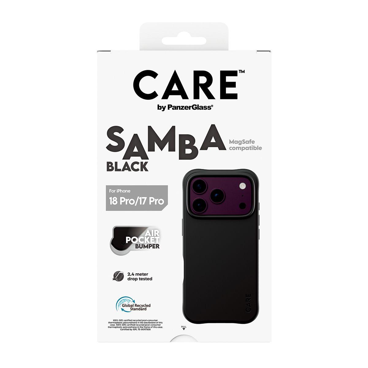Capa para Telemóvel PANZERGLASS CARE Samba Case (Preto), miniatura 3
