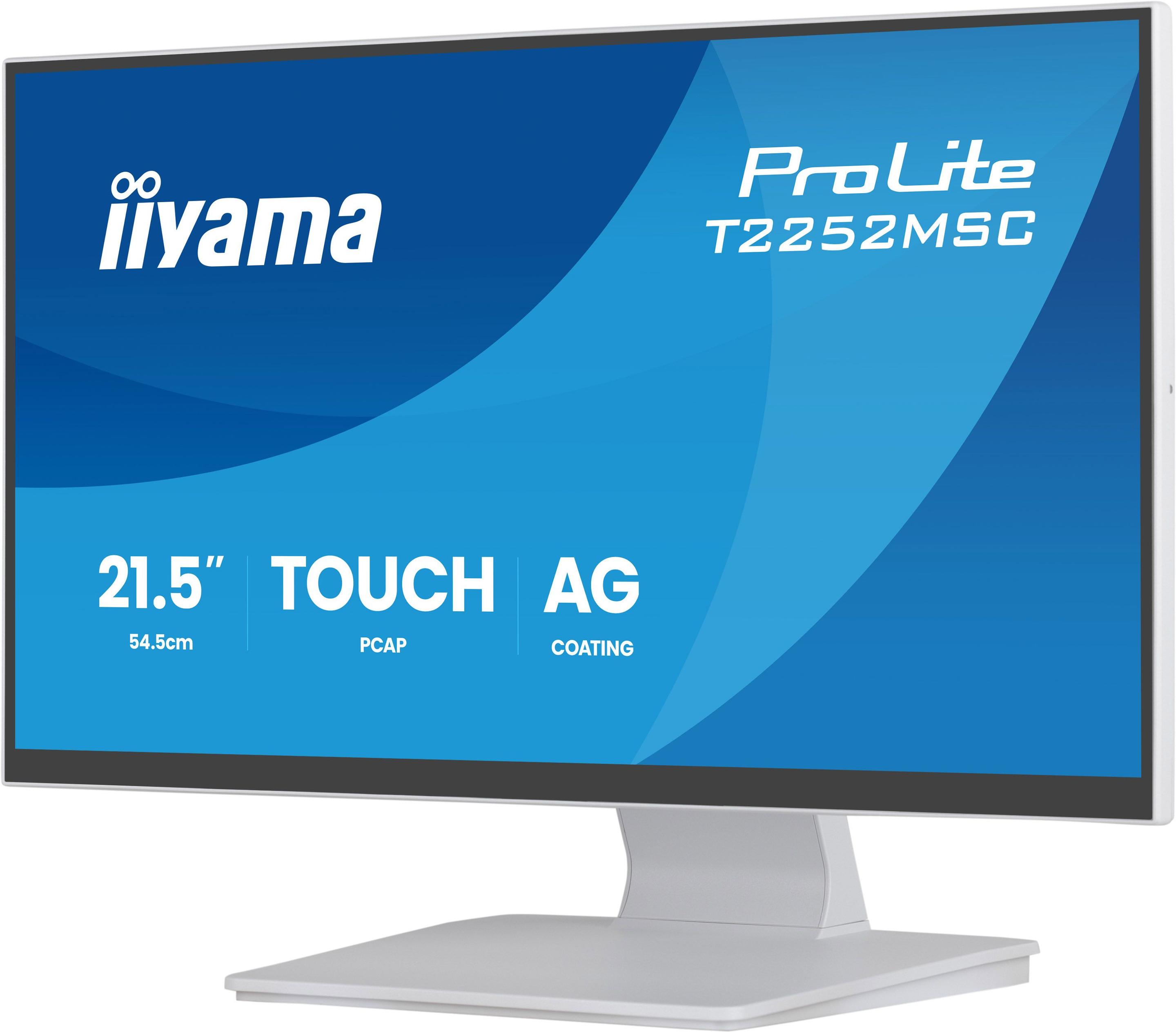Monitor IIYAMA ProLite T2252MSC-W2AG (21,5" - IPS - 100 Hz - Branco) — miniatura 3