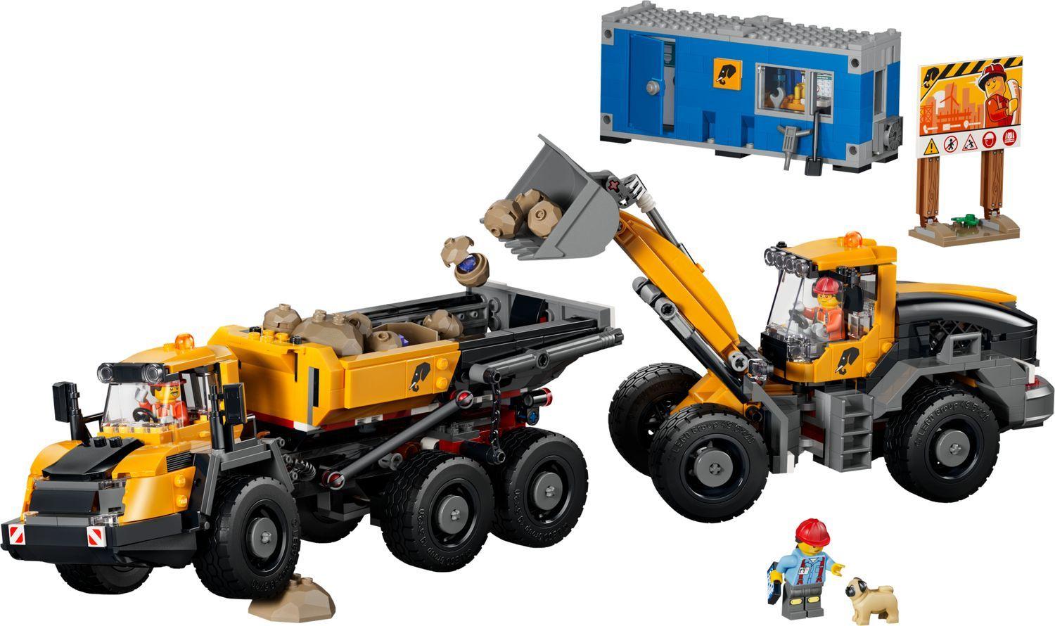 LEGO 60494 City Camião Basculante e Empilhadora Frontal (8+ anos - 1132 peças)