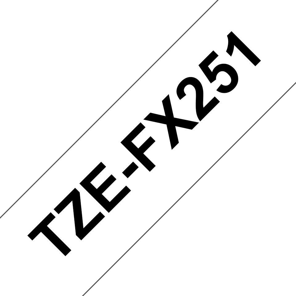 Fita de Impressão BROTHER TZE-FX251 (Preto sobre Branco)