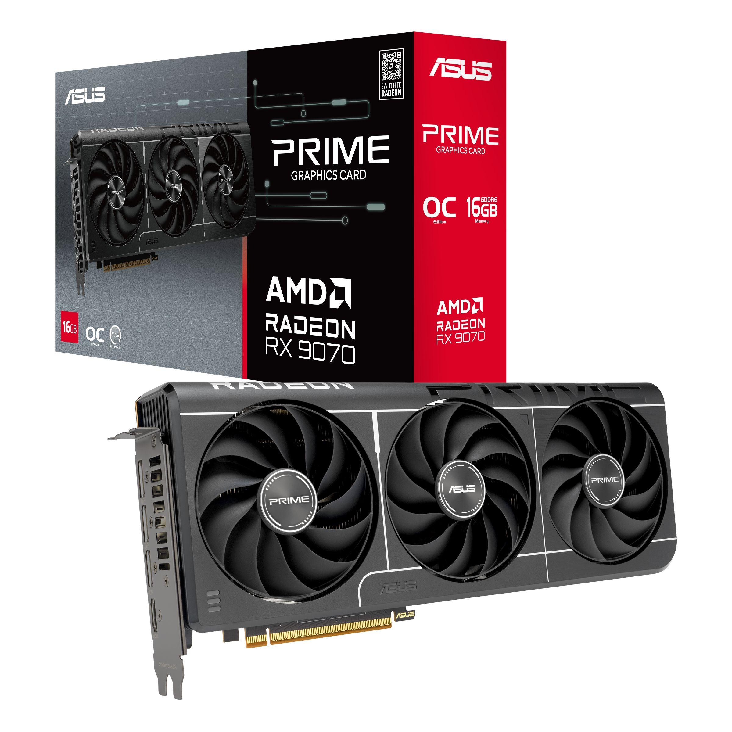 Placa Gráfica ASUS Prime Radeon RX 9070 EVO OC (Radeon RX 9070 - 20 Gbit/s - 16 GB - Preto), miniatura 11