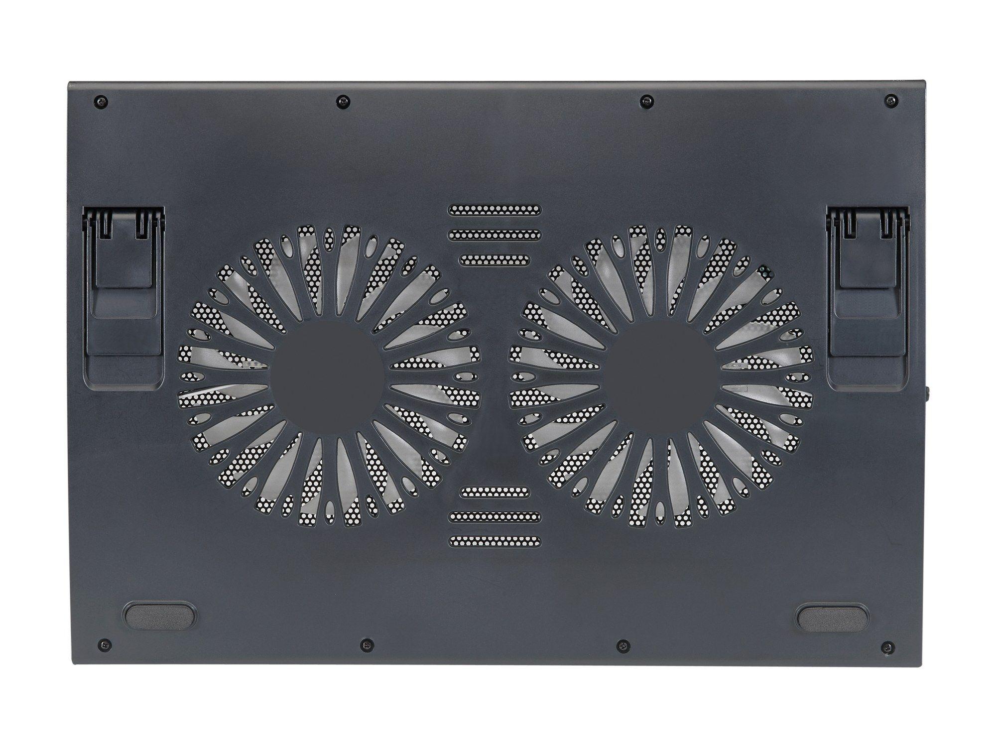Base de Refrigeração para Portátil CONCEPTRONIC Thana 02B (Até 17" - 2 Ventoinhas - Preto), miniatura 4