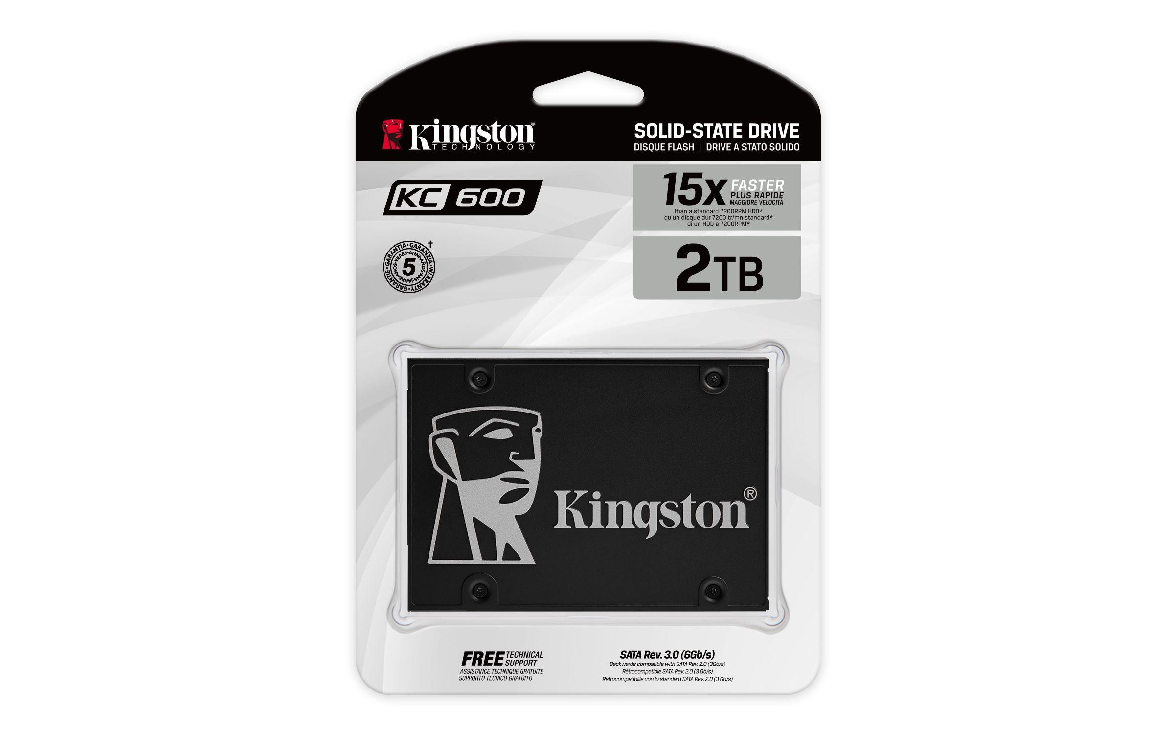 SSD KINGSTON KC600 (2 TB - 2.5" - Serial ATA III) — miniatura 4