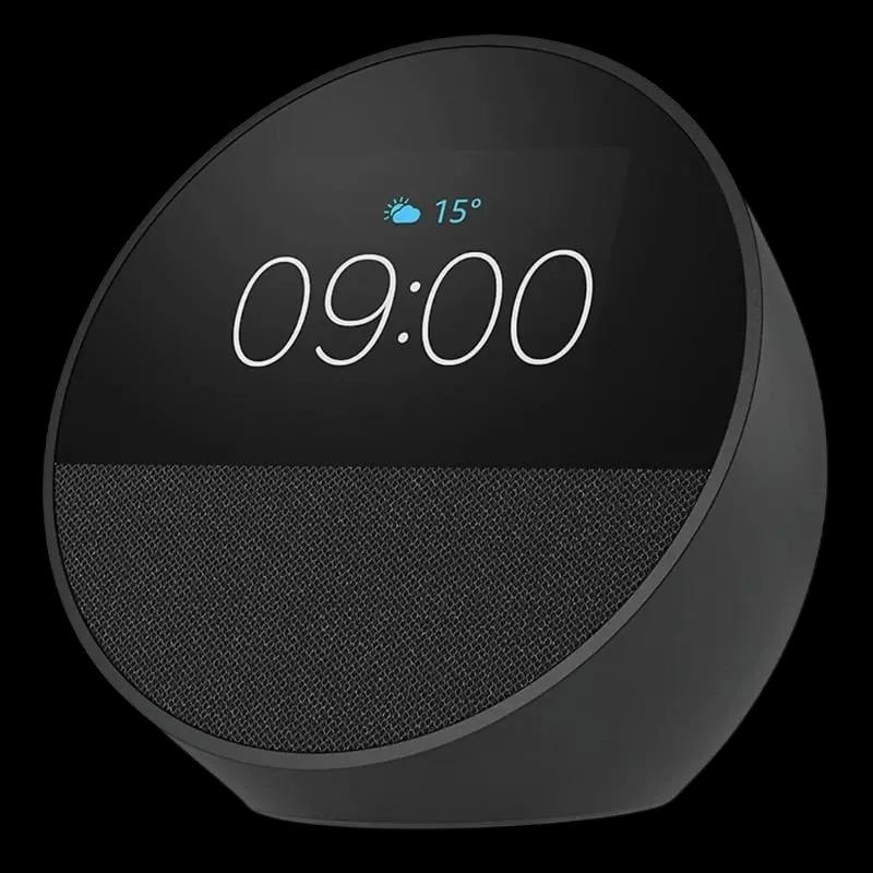 Coluna Inteligente com Relógio AMAZON Echo Spot 2024 (Ecrã 2,83" - Alexa - Preto)